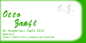 otto zapfl business card